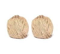 Giwnhvx 2X Corde Corde Corde Toile de de de Rustique Brun ÉPais de 3MM pour Artisanat 50M