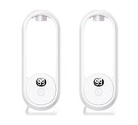 Giwnhvx 2X Diffuseur D'Huiles Essentielles Mural Rechargeable, Humidificateur D'AromathéRapie à PulvéRisation TemporiséE, DéSodorisant à Affichage NuméRique