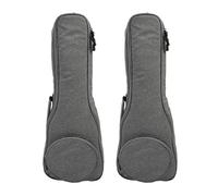 Giwnhvx 2X Doux En Cuir De 23 Pouces Pour Ukulélé Concert Souple Avec Bandoulière pour Ukulélé Hawaï Cordes Gris