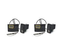 Giwnhvx 2X Egaliseur EQ Un 4 Bandes -3 Préamplificateur EQ pour Guitare Acoustique avec Tuner Numérique Pickup pour Guitare