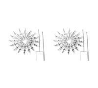 Giwnhvx 2X Éoliennes D'Extérieur, Girouettes de Jardin en Métal 30 cm, Sculptures à Vent pour Décoration de Cour