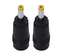 Giwnhvx 2X Fiche Jaune 4.0 X 1.7 mm Fiche A 5.5 X 2.1mm Connecteur Femelle Jack DC DC Noir