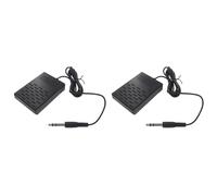 Giwnhvx 2X Interface de 3,5 mm Compact Pédale Unique Universelle pour Clavier Électronique pour Piano Partie de Batterie Pliante Électronique