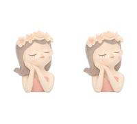 Giwnhvx 2X Kit de Pots de Petites Plantes Succulentes FéEriques avec Trou de Drainage, Pot de Cactus D'IntéRieur de 4 Pouces, Vases de Fleurs Mignons Uniques, DéCor C
