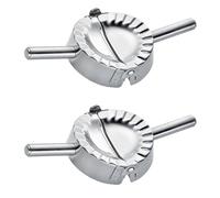 Giwnhvx 2X Meilleurs Outils Empanada en Acier Inoxydable Presse à Ravioli Moule pour Dumplings Emballage pour Pâtisserie Cutter pour Pâte Accessoires de Cuisine