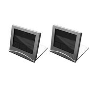 Giwnhvx 2X Mini Réveil de Voyage, Horloge de Table Pliante avec Écran LCD Numérique avec Rétroéclairage Un Snooze, Date et Minuterie 12/24 Heures
