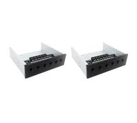Giwnhvx 2X Module de commutateur d'alimentation de disque dur de contrôleur de sélecteur de disque dur 6 voies pour support d'ordinateur de bureau disque dur de 2,5/3,5 pouces