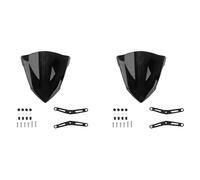 Giwnhvx 2X Moto Pare-Brise Déflecteur Pare-Brise avec Support pour MT03 MT 03 MT25 MT 25 2020 2021 Noir