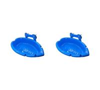 Giwnhvx 2X Plateau de Nourriture pour Perroquets, Baignoire Bleue Multifonction, Cage pour Animaux, BoîTe Douche Debout, pour Oiseaux, Produit de Nettoyage pour Animaux de Compagnie