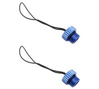 Giwnhvx 2X Plongée DIN Réservoir Valve Couvercle Fileté 5/8-14NPS Bouchon Anti-poussière Bouchon Protecteur Réservoir Régulateur Couvercle de Protection Bleu
