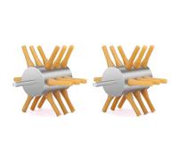 Giwnhvx 2X Plumeur de Poulet en Acier Inoxydable, Accessoire de Forage, Plumeur de Poulet à 18 Doigts, Machine à Plumer pour Enlever Les Plumes de Poulet