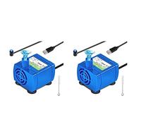 Giwnhvx 2X Pompe de d'eau de Chat, Pompe de Rechange de Pompe de d'eau d'animal Familier -DC160 Moteur pour Rond, de Chat de Chapeau de Fleur