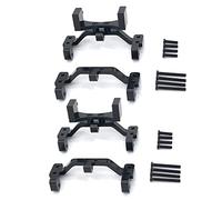 Giwnhvx 2X pour MN D90 D91 D96 MN99S 1/12 RC Pièces de Mise à niveau pour Auto Base avec Traction En Métal et Montage Sur Support pour Essieu Servo Accessoires, Noir