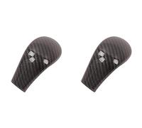 Giwnhvx 2X pour NP300 2016-2019 Pommeau De Vitesse En Fiber De Carbone pour Voiture Tête Couvercle Garniture Décoration Autocollant Accessoires