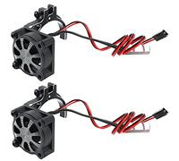 Giwnhvx 2X pour RC Voiture 3650 3660550540 Ventilateur de Refroidissement Radiateur de Moteur Noir