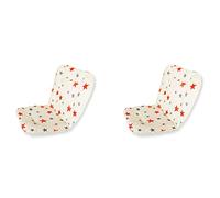 Giwnhvx 2X Poussette Coussin de Siège Universel Poussette Chaise Haute Siège Coussin Doublure Tapis Coton Doux Alimentation Chaise Coussin Couverture