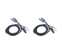 Giwnhvx 2X Powercon Combinaison de Prise Powercon et de Signal XLR pour le Transit du Signal de Connexion à l'Alimentation (B)