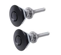 Giwnhvx 2X Quick Libération Verrouillage de la Plaque de Licence Clip de 1,25 Pouces De Voiture Hood Pins Clip Kit de Verrouillage pour Pare-chocs Hood 2.17 Pouces Court (Noir)