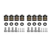 Giwnhvx 2X Rallonges de Moyeu Hexagonal de Roue D'Entretoises en Laiton RC pour Adaptateur D'Entraînement Hexagonal D'Extension de Roues TRX4 TRX6 (+ 10 mm D'Épaisseur)