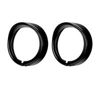 Giwnhvx 2X Revêtement 7 Pouces Type de Visière Noire Revêtement Moto pour Softail Street Glide Road Glide Glide