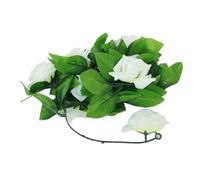 Giwnhvx 2X Rose Fleur Artificielle Décoration Jardin de Mariage Guirlande de Fleurs Jardin Maison Vert