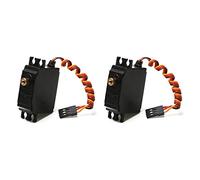 Giwnhvx 2X Servo À Engrenages Métal Brosses À Trois Fils pour 12428 12423 12427 12429 1/12 Accessoires pour Pièces de Mise à niveau pour Voiture RC