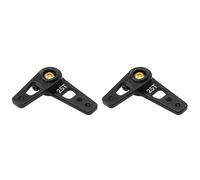 Giwnhvx 2X Servo Klaxon Double Tête En Alliage D'aluminium 25T avec Angle Réglable pour Servo Futaba Savox HD Xcore RC Voiture