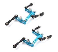 Giwnhvx 2X Set de Direction Une Manivelle avec Roulement Une Boule en Alliage D'aluminium pour TT02 TT-02 TT02D TT-02D 1/10 RC Accessoires de Pièces Auto