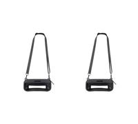 Giwnhvx 2X Silicone Souple pour Haut-parleur Portable SoundLink Flex Bluetooth avec Bandoulière Et Mousqueton, Noir