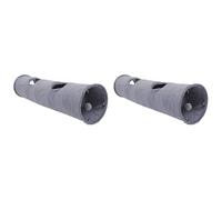 Giwnhvx 2X Tunnel pour Chat Pliable pour Chat pour Chat Tunnel de en SuèDe Caché Tunnel pour Plis pour Animaux de Compagnie avec Balle DiamèTre de 12 Pouces