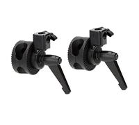 Giwnhvx 2X Unique Prise Broche Tête Support Pince pour Photo Studio Boom Bras Réflecteur Titulaire Tenir Debout