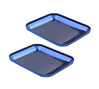 Giwnhvx 2X Useful Plateau en Alliage D'aluminium avec Roulement Magnétique pour Rc Model Phone Car Repair Tool Bleu