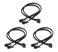 Giwnhvx 3 câbles d'alimentation 12 broches vers double PCI-E 8 broches (6 + 2 broches) pour bloc d'alimentation modulaire
