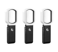 Giwnhvx 3 lentilles grossissantes avec lumière, 25 x 10 x rechargeables portables et lentille de grossissement permanent pour la lecture, l'inspection et les bijoux