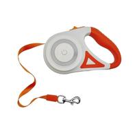 Giwnhvx 3 Mètres Lampe de Poche LED Laisse pour Animaux de Compagnie Rétractable Éclairée Nuit Marche en Plein Air Poignée Antidérapante Fournitures Facile à Installer Facile à Utiliser, B