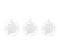 Giwnhvx 3 Pièces 8 cm Suspendus Fleurs en Verre Vase Plante Vase Stand Titulaire Terrarium Récipient Chandelier Photophore Titulaire Décor à
