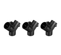 Giwnhvx 3 pièces Connecteur d'échappement de prise d'air de chauffage de stationnement en forme de Y de 75 mm avec double vanne de réglage pour chauffage à air