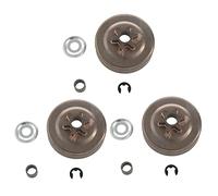 Giwnhvx 3 x 3/8 6T Tambour d'embrayage Rondelle E-Clip Kit pour tronçonneuse 017 018 021 023 025 MS170 Ms180 Ms210 Ms230 Ms250