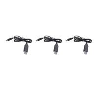Giwnhvx 3 x 5 V A DC 12 V 2,1 mm x 5,5 mm Convertisseur de Module DC Connecteur Jack Prise d'Alimentation, USB À DC -1 M