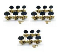 Giwnhvx 3 x Gauche Guitare Classique Cordes Tuning Chevilles Mécaniques Accordeurs 3L3R Accessoires pour Guitare Professionnel, Noir