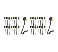 Giwnhvx 30 brosses de golf et nettoyeur de rainures pour nettoyeur de rainures à double face avec clip noir