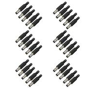 Giwnhvx 30 pièces Connecteur 'adaptateur jack jack prise d'alimentation jack 5,5 mm x 2,5 mm
