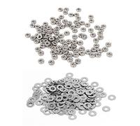 Giwnhvx 300 pièces de fixation M2 en acier inoxydable : 100 écrous hexagonaux DIN934 métriques M2 pour boulons et 200 rondelles plates DIN125
