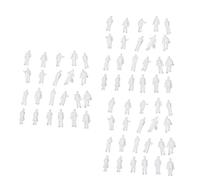 Giwnhvx 300Pcs Échelle HO 1: 100 Blanc Modèle Personnes Non Peintes Figures de Train