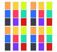 Giwnhvx 36 PCS Filtre Lumière Gel Correction Couleur Superpositions Colorées Filtre Gel Éclairage Film pour Film, Vidéo, Photo, Scène (Multicolore)