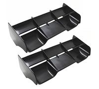 Giwnhvx 3X 1: 8 RC Voitures RC Plastique Queue Nylon Aile pour Échelle 1/8 Nitro avec Moteur Électrique avec Hors Route, Noir