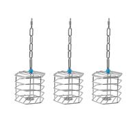 Giwnhvx 3X Animaux Oiseau Perroquet ÉCureuil Audacieux en Acier Inoxydable Alimentaire Suspendu Cage Alimentaire Macaw Cockatoo Hunt Feeder Entertainment