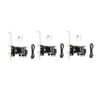 Giwnhvx 3X Carte Adaptateur de Carte Réseau NGFF M.2 vers PCIE la Carte Adaptateur PCIE Prend en Charge la Carte Réseau sans NGFF M.2