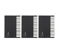 Giwnhvx 3X Cinq Lignes Notes de Musique Carte Personnelle Support Notebook