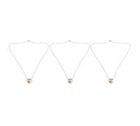 Giwnhvx 3X Collier Pendentif de Urne de Cremation en Forme de Double Coeur de la Couleur Or Rose, Collier de Pendentif D'Entonnoir de Remplissage de Souvenir Memorial Cendres